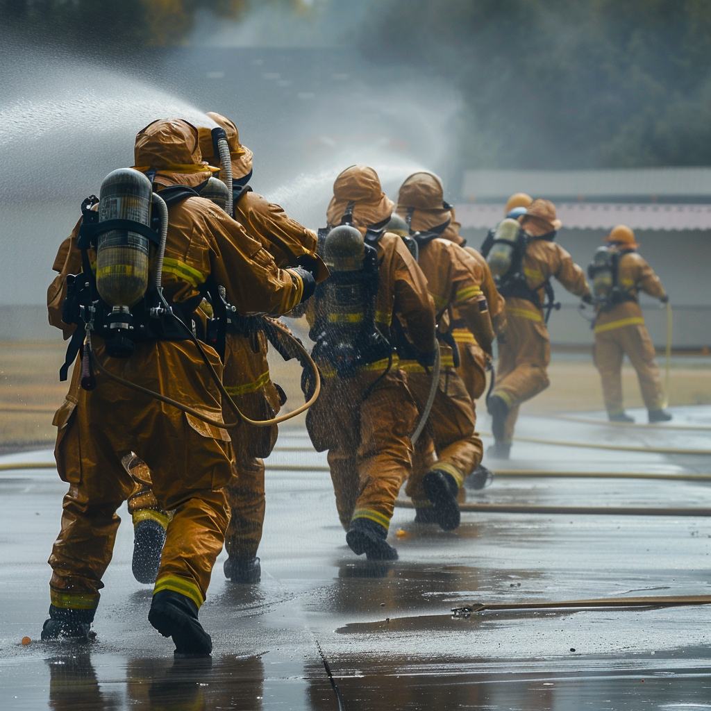 Apply fire fighting techniques